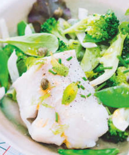 salade detox broccoli et cabillaud